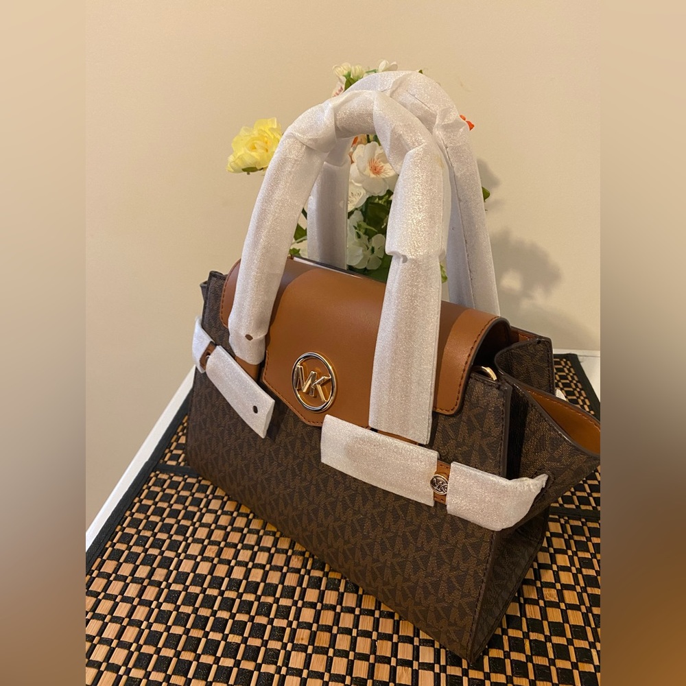 Michael Kors large logo satchel medium handbag.
